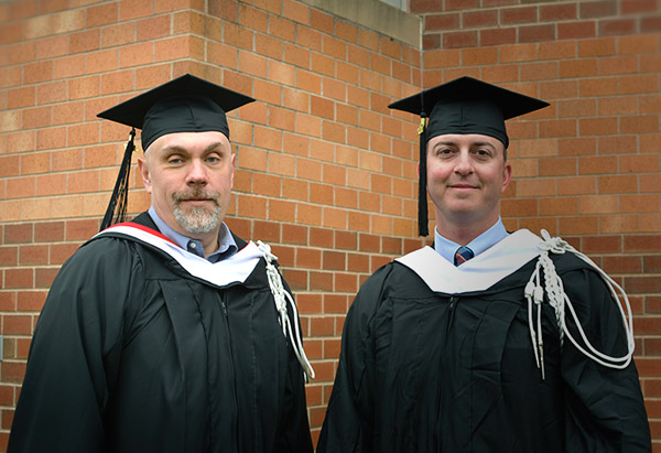Dan Amoruso and Clark Judkins at Graduation from UMass Lowell