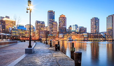 Boston Harbor Finacial District.