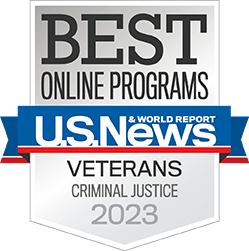 Best Online Graduate Criminal Justice Programs for Veterans in the Nation by U.S. News & World Report Award