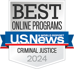 Best Online Master's in Criminal Justice Program in the Nation by U.S. News & World Report