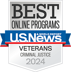Best Online Graduate Criminal Justice Programs for Veterans in the Nation by U.S. News & World Report Award