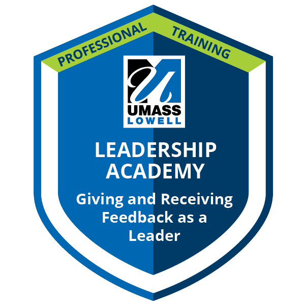 Giving and Receiving Feedback as a Leader badge 