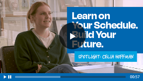 Watch a video of Professor Celia Hoffman, Bachelor's in English