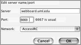 add server window