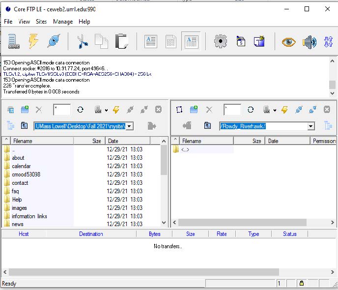 screenshot of directory view.