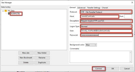 screenshot of selecting connect.
